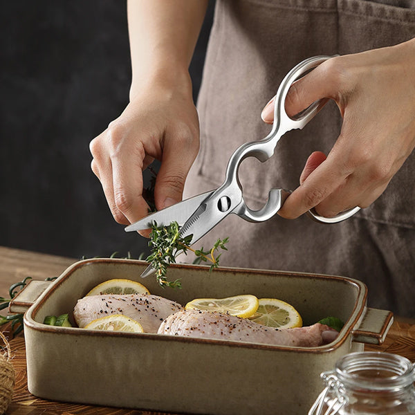 Top Quality Hezhen Kitchen Scissors 3Cr14 XYJD-DDCFJ-K210