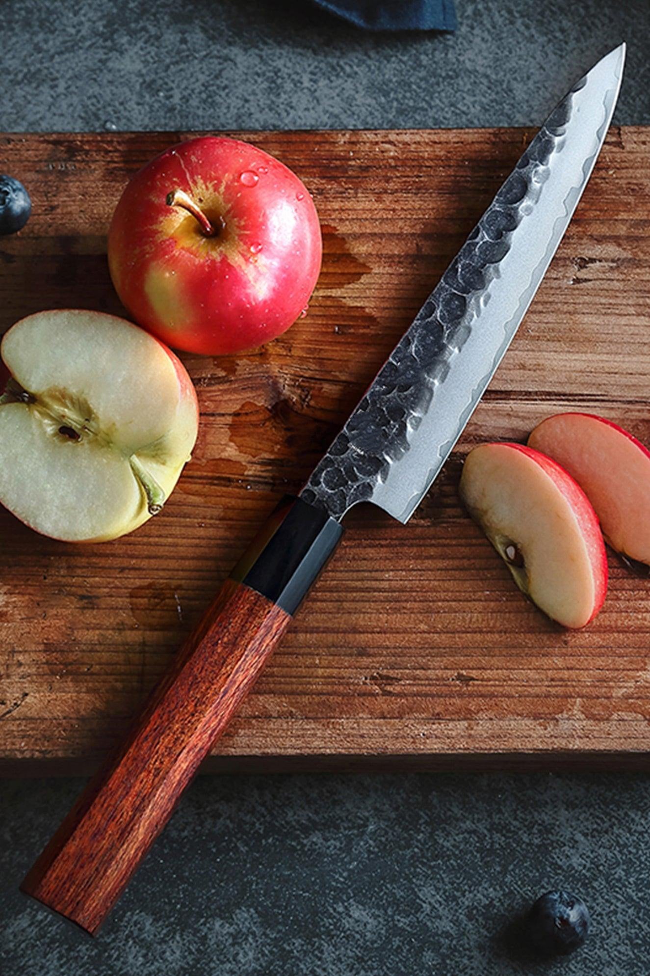 Precision Master Series 2pcs Composite Steel Knife Chef & Utility Knife With Wood Handles