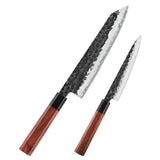 Precision Master Series 2pcs Composite Steel Knife Chef & Utility Knife With Wood Handles