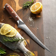 Bold Radiance Series 7 inch Damascus steel Boning Knife