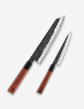 Precision Master Series 2pcs Composite Steel Knife Chef & Utility Knife With Wood Handles