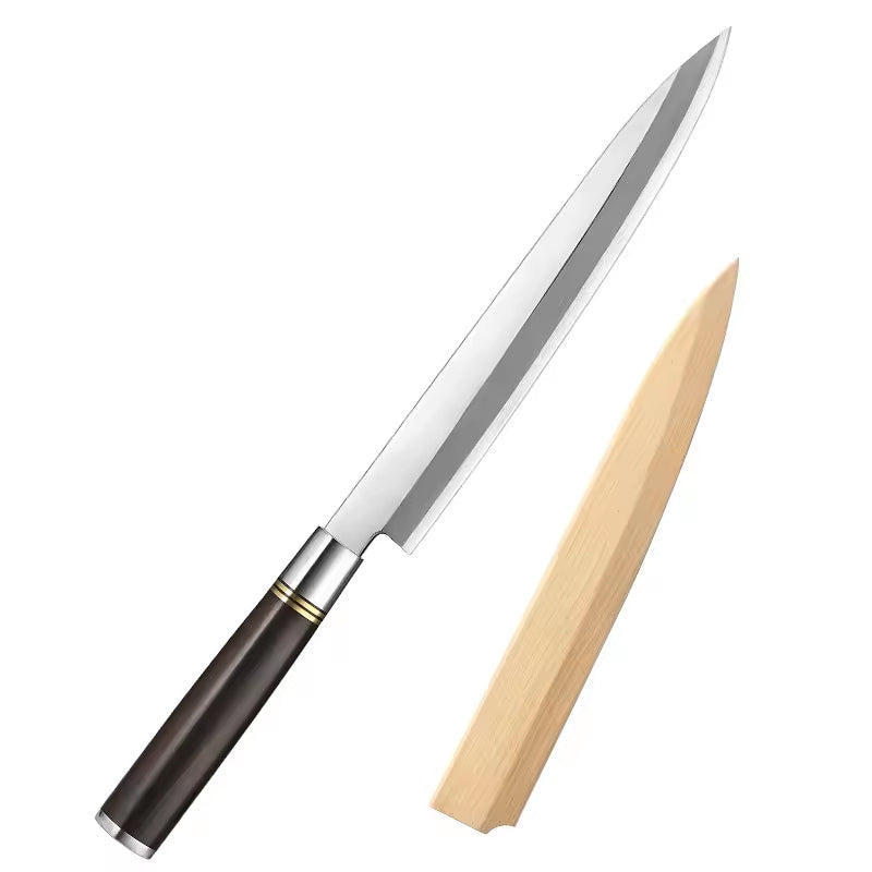 DSKK 240 Sashimi Knife + Wooden Sheath, Having Ebony Handle