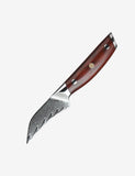 Blade Born Series 3.5 Inch Damascus Steel Paring Knife Having Triple Rivets Handle