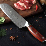 Blade Born Series 7 Inch Damascus Steel Santoku Knife