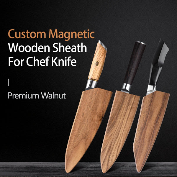 Custom Magnetic Wooden Sheath For Chef Knife