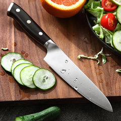 B13 Stainless 5 Inch Utility Knife, German 1.4116 Steel, Having Nature Ebony Wood Handle