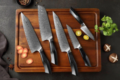 Bold Zenith Series 5pcs Damascus Steel Knife Set