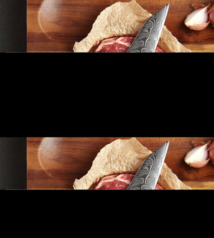 Bold Zenith Series 8 Inch Damascus Steel Carving Knife