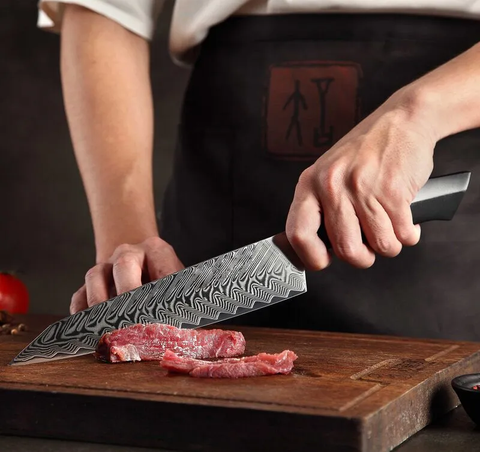 Bold Zenith Series 8 Inch Damascus Steel Carving Knife