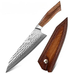 SRS13 8 Inch Chef Knife, Original Japan 49 Layers SRS13 Damascus Steel Having North America Desert Ironwood Handle