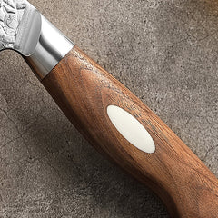 Black Wolf Series 8 Inch Damascus Steel Bread Knife